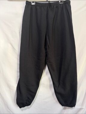 Classic Black Elastic Waist Sweatpants